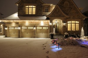 outdoor lighting can turn your home into a winter wonderland